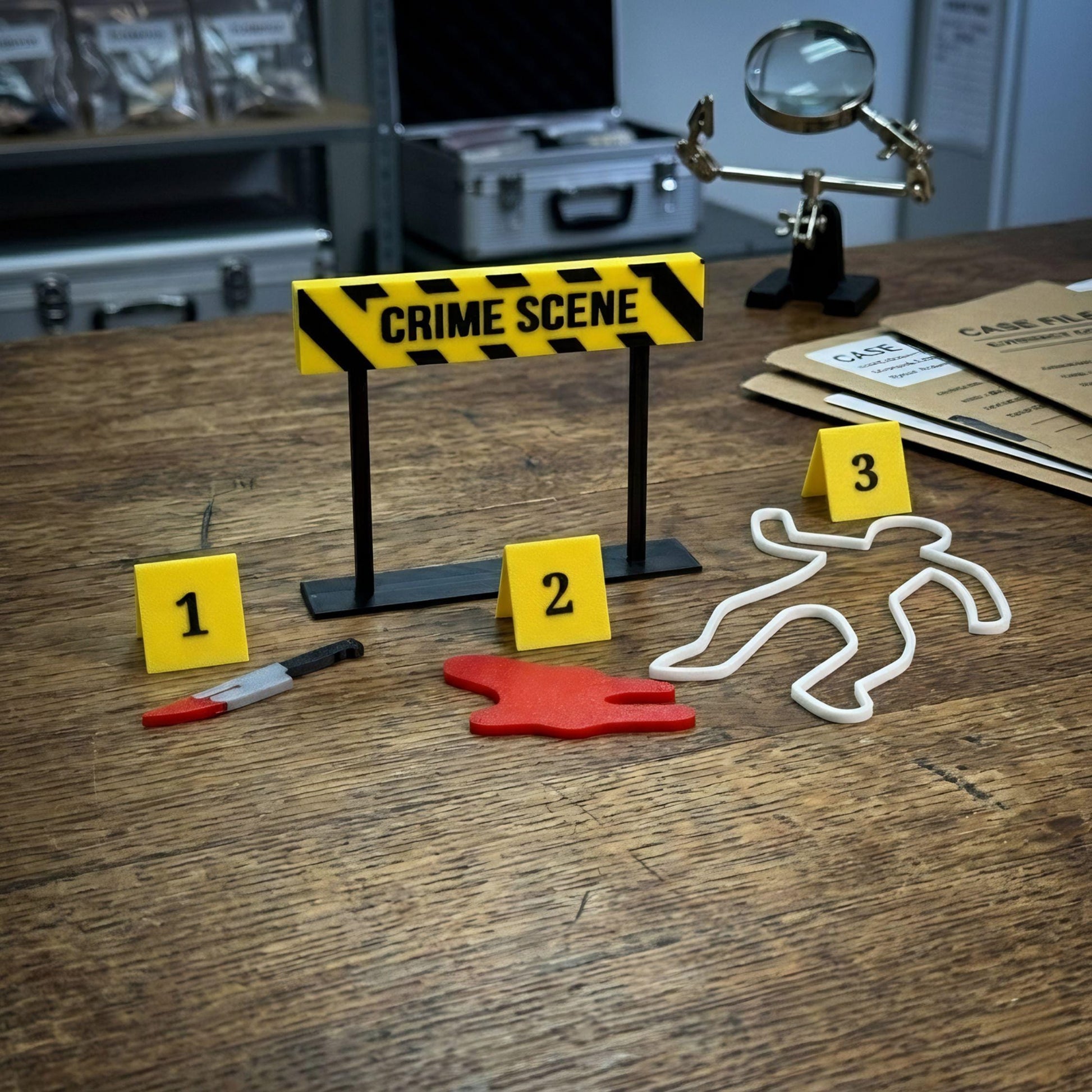 True Crime Gift Set | Murder Mystery Desk Decor