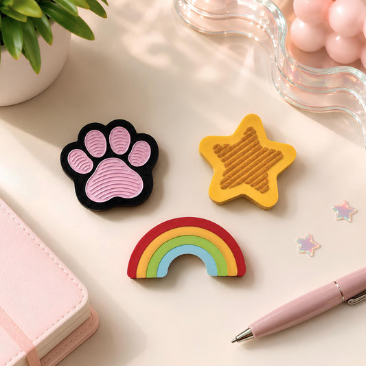 Magnetic Fidget Toy Set | Rainbow Desk Sensory Gift
