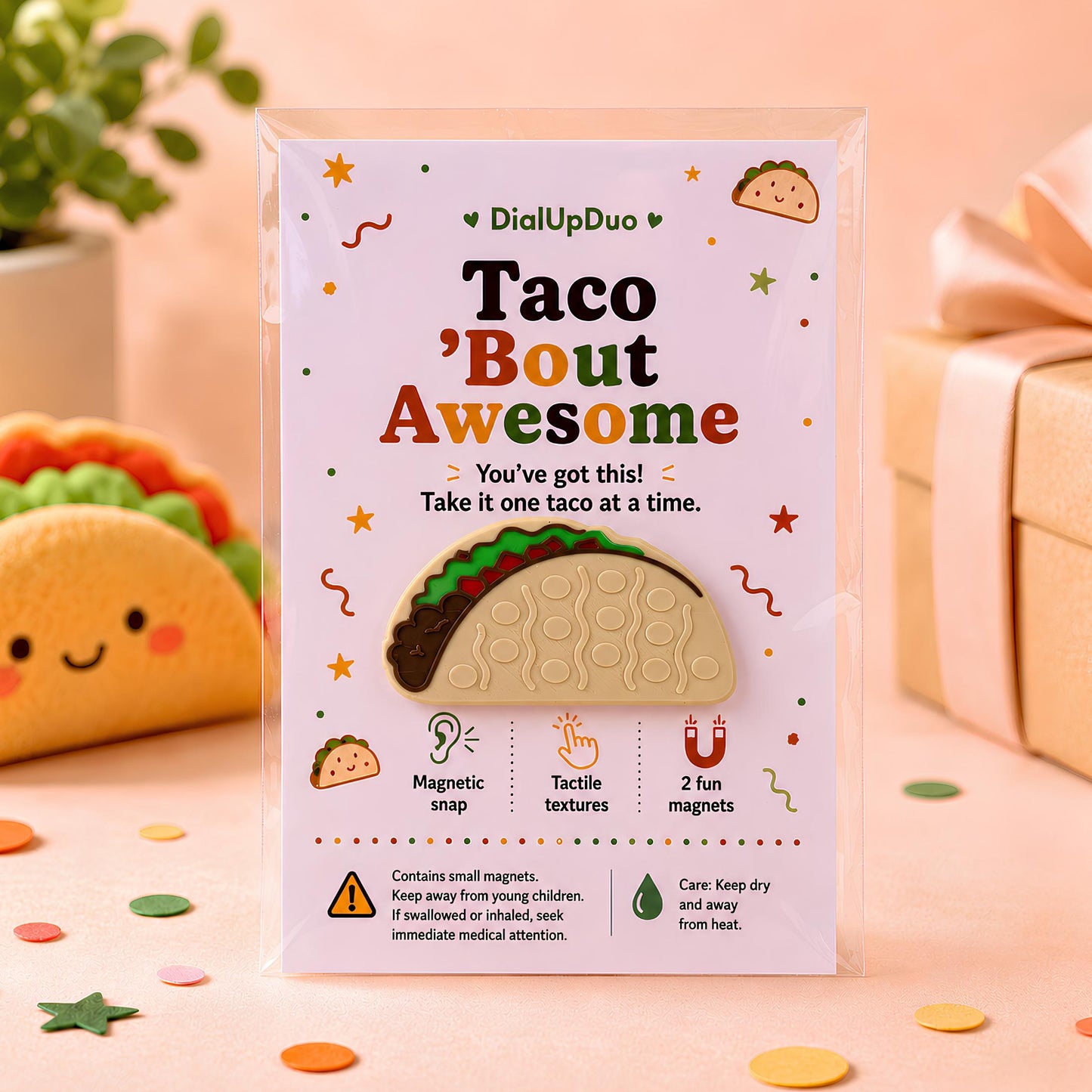 Taco Magnetic Fidget | Coworker Desk Gift