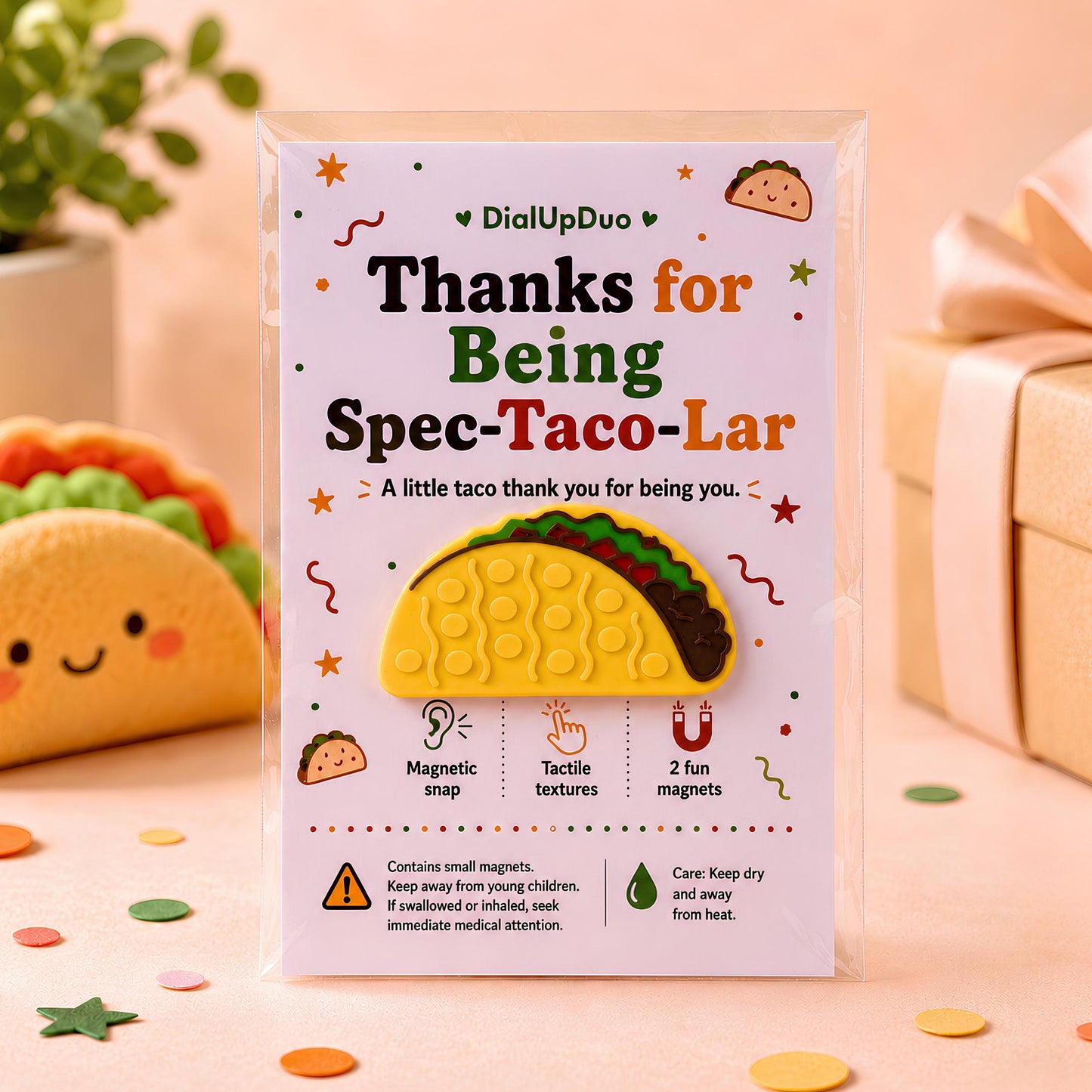 Taco Magnetic Fidget | Coworker Desk Gift