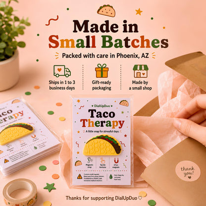 Taco Magnetic Fidget | Coworker Desk Gift