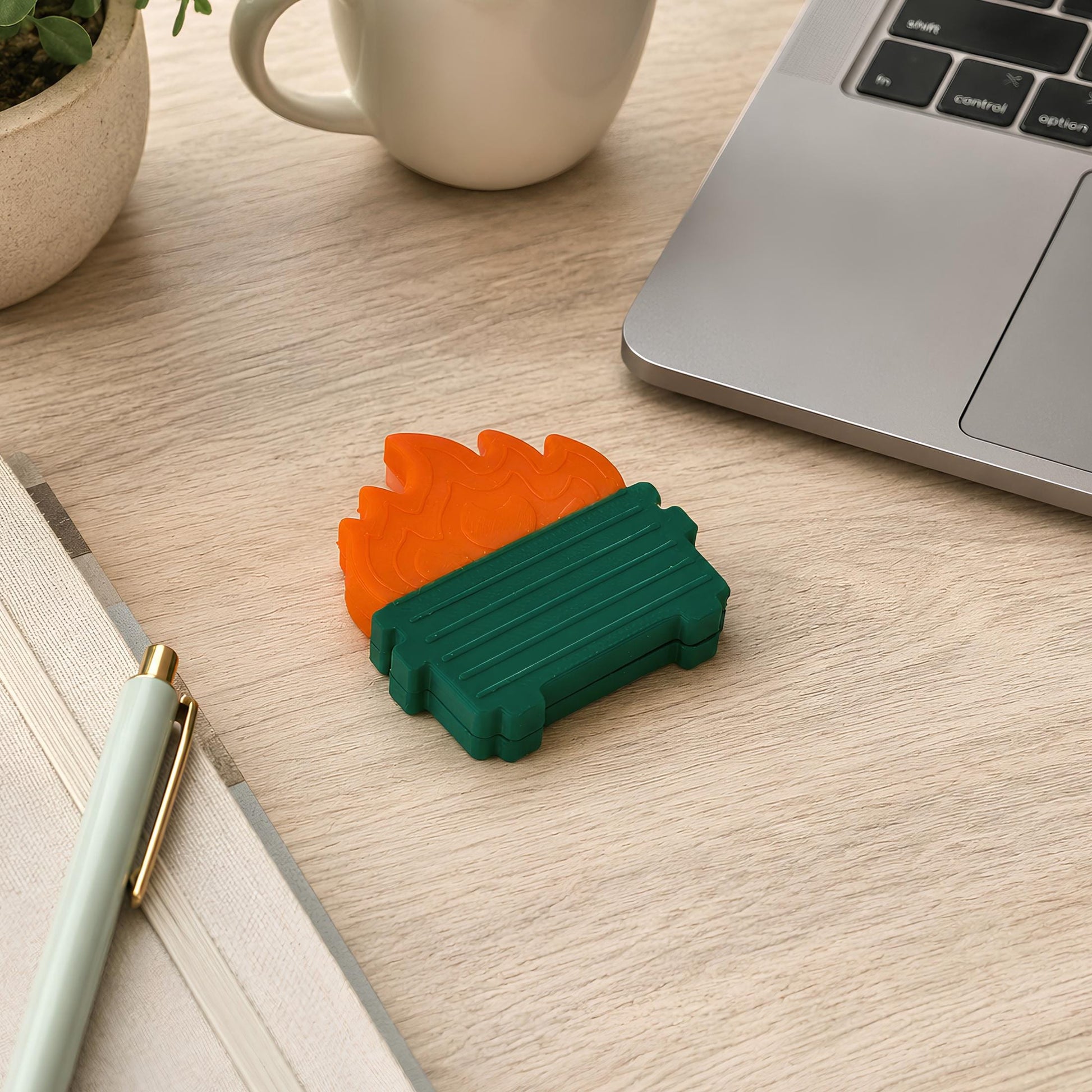 Dumpster Fire Fidget Magnet | Funny Coworker Gift