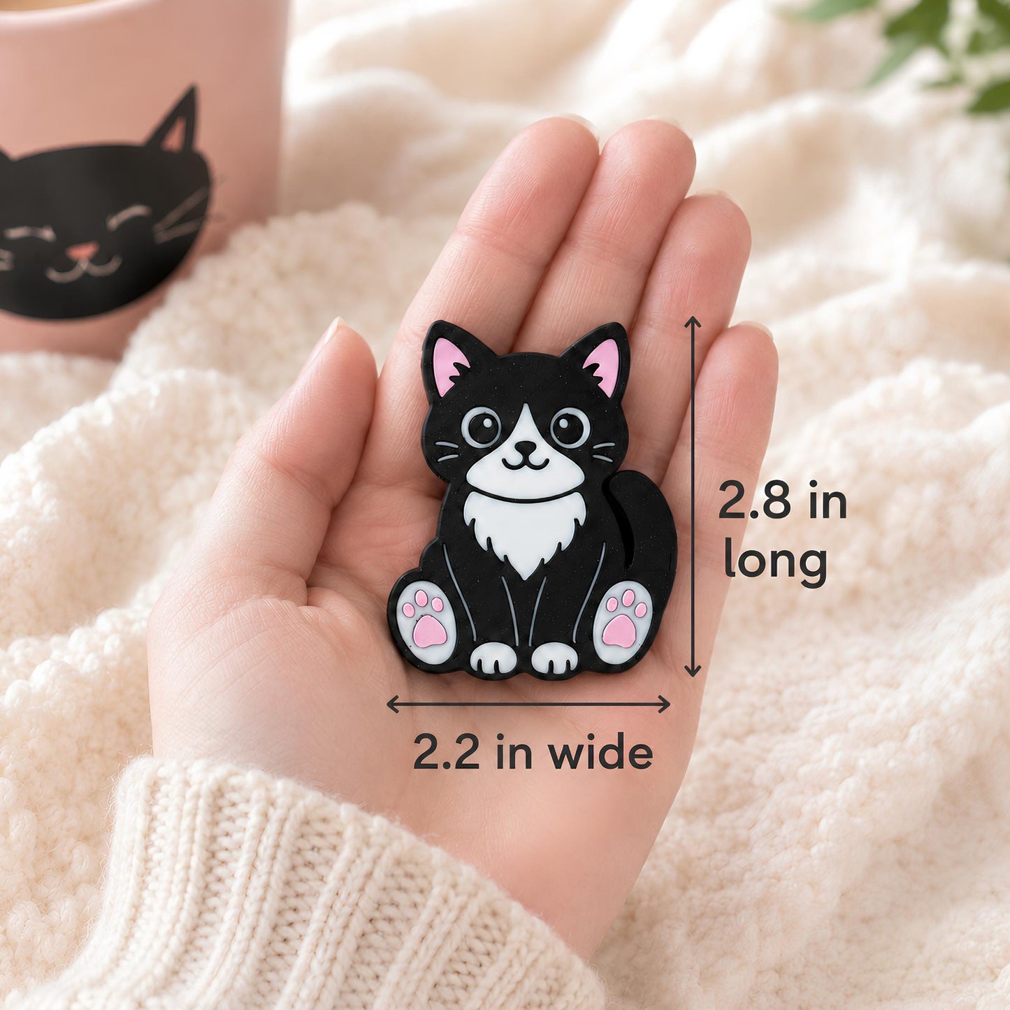 Tuxedo Cat Magnetic Fidget | Sensory Desk Gift