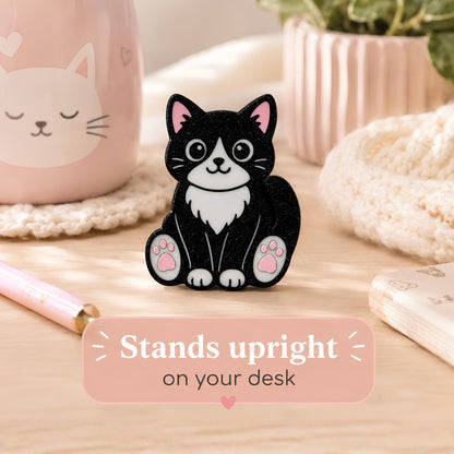 Tuxedo Cat Magnetic Fidget | Sensory Desk Gift