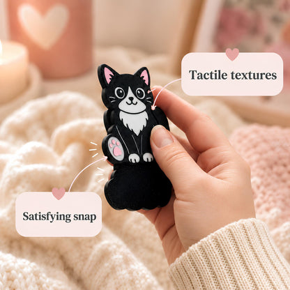 Tuxedo Cat Magnetic Fidget | Sensory Desk Gift