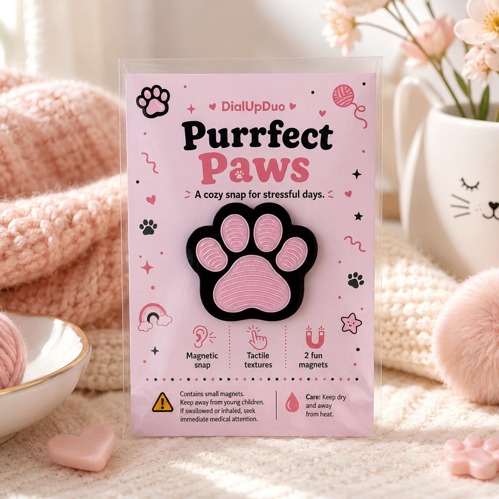Cat Paw Magnetic Fidget | Pink Paw Cat Lover Gift