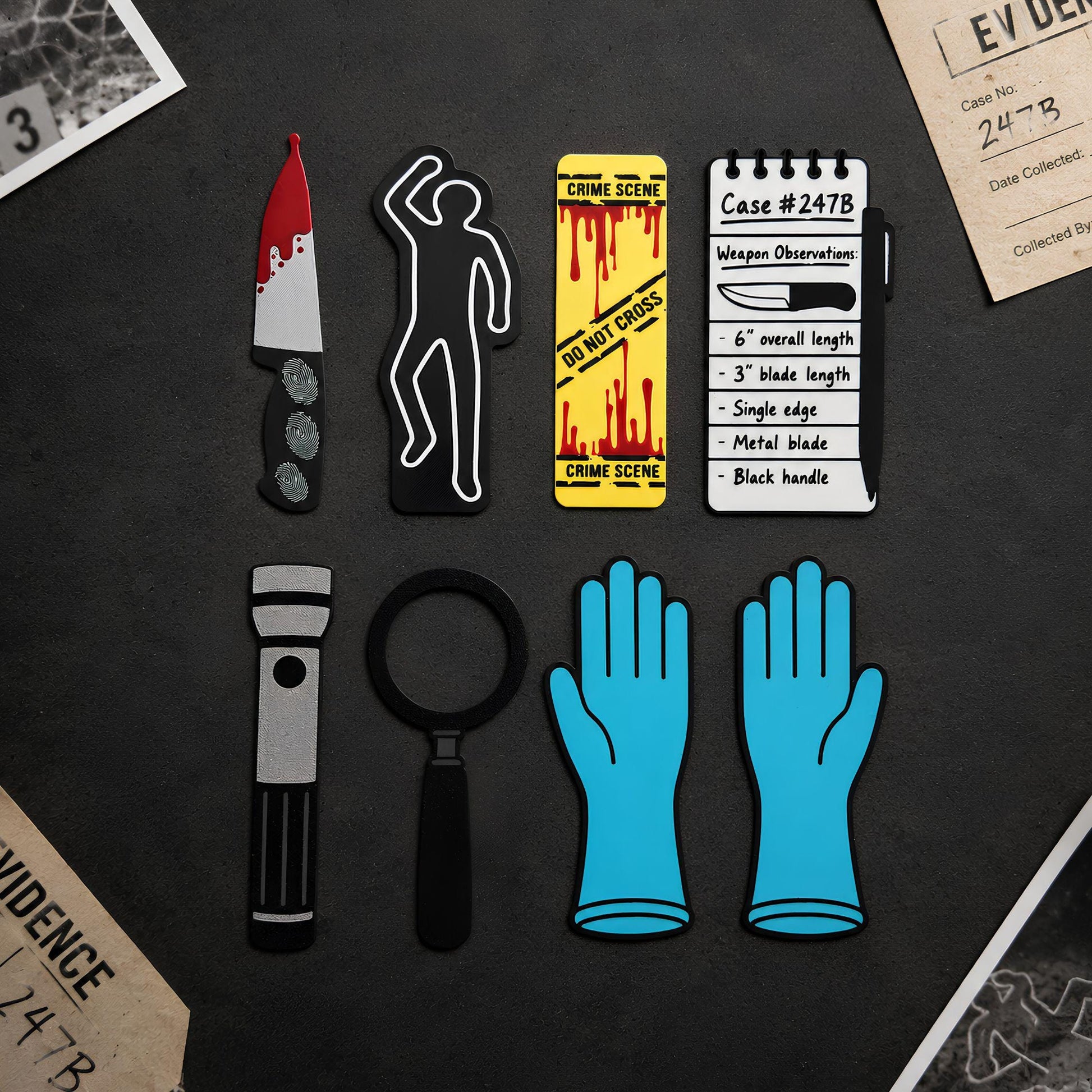 True Crime Bookmark Set | Magnetic Case Reader Gift