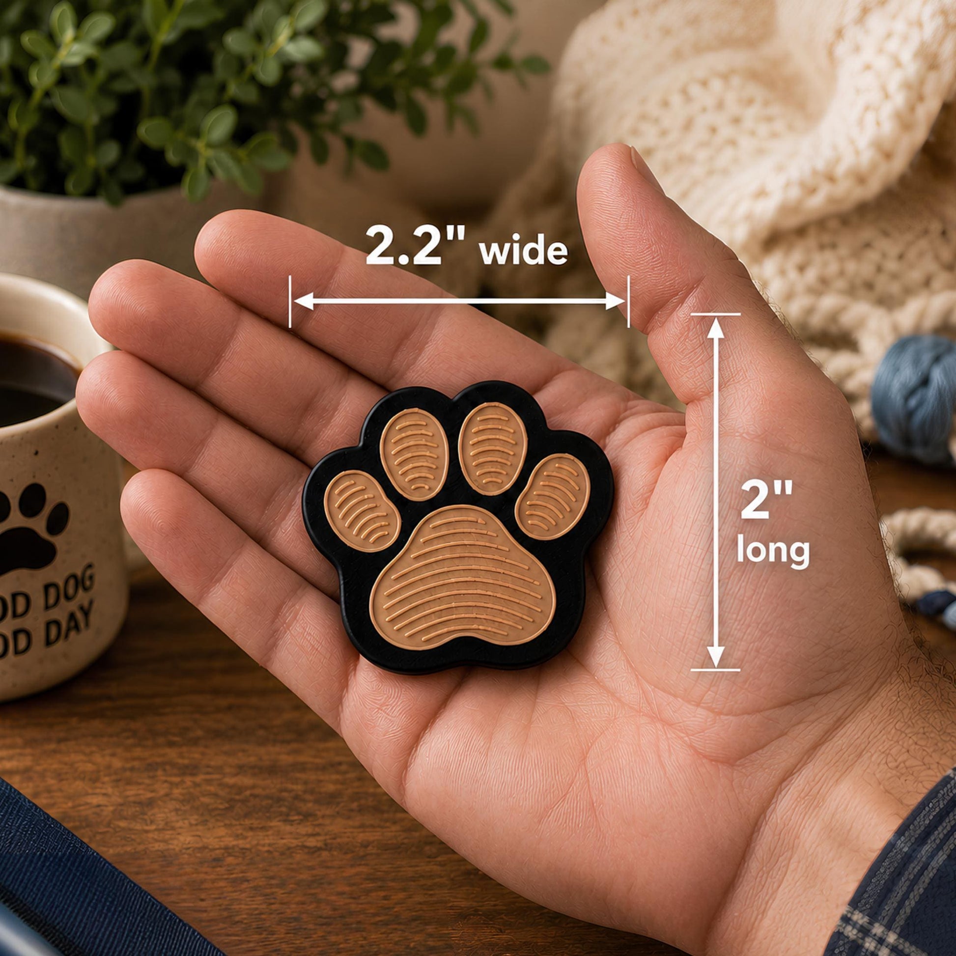 Dog Paw Fidget Magnet | Stress Relief Desk Gift