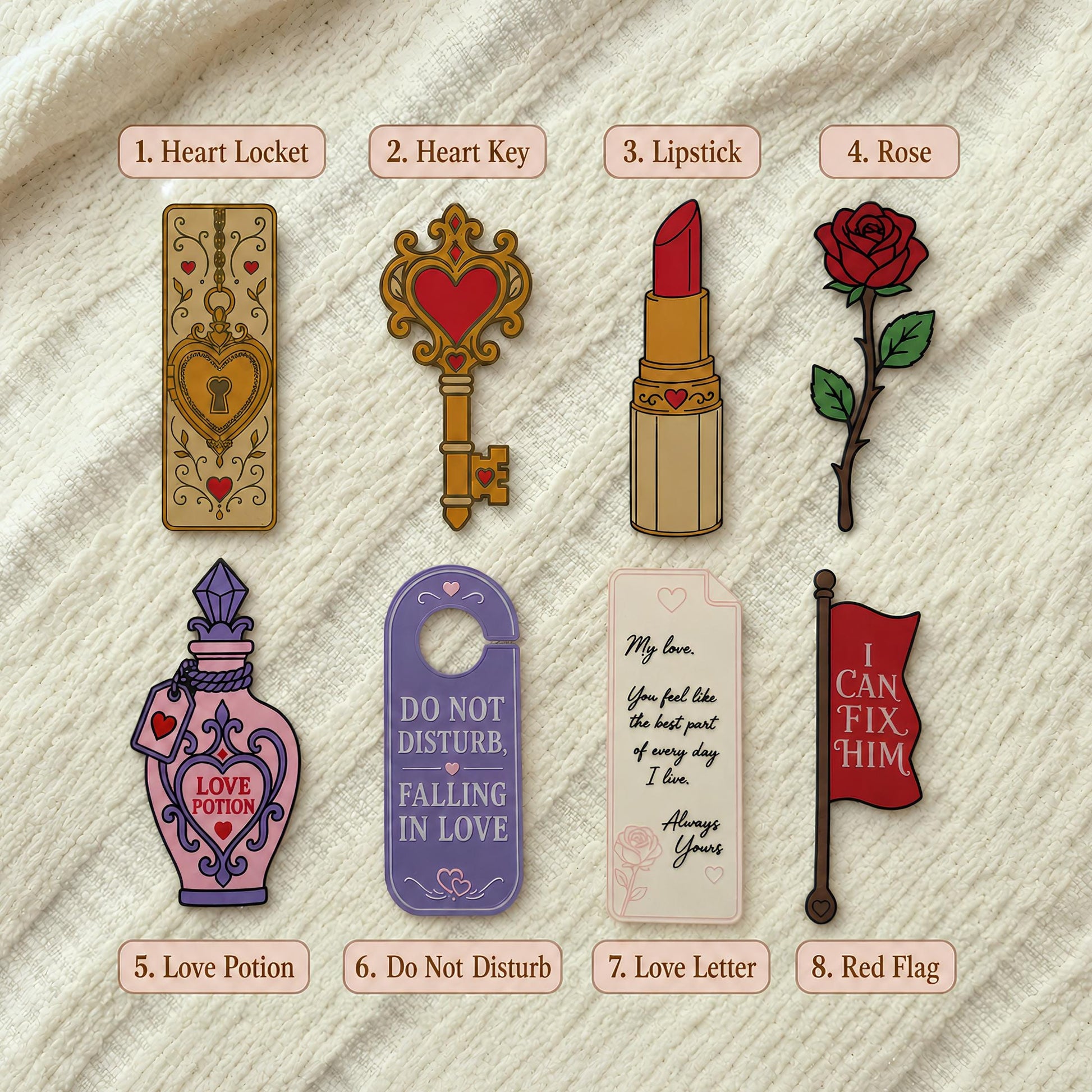 Romance Bookmark Set | Smitten Reader Gift