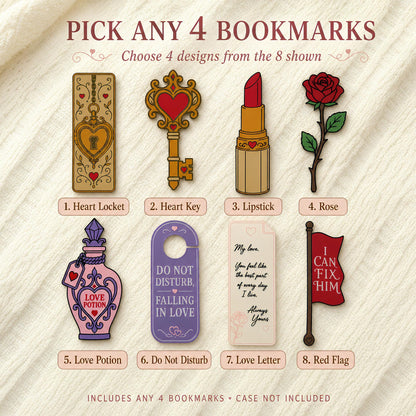 Romance Bookmark Set | Smitten Reader Gift