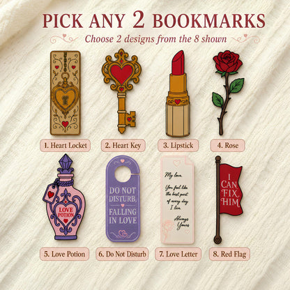 Romance Bookmark Set | Smitten Reader Gift
