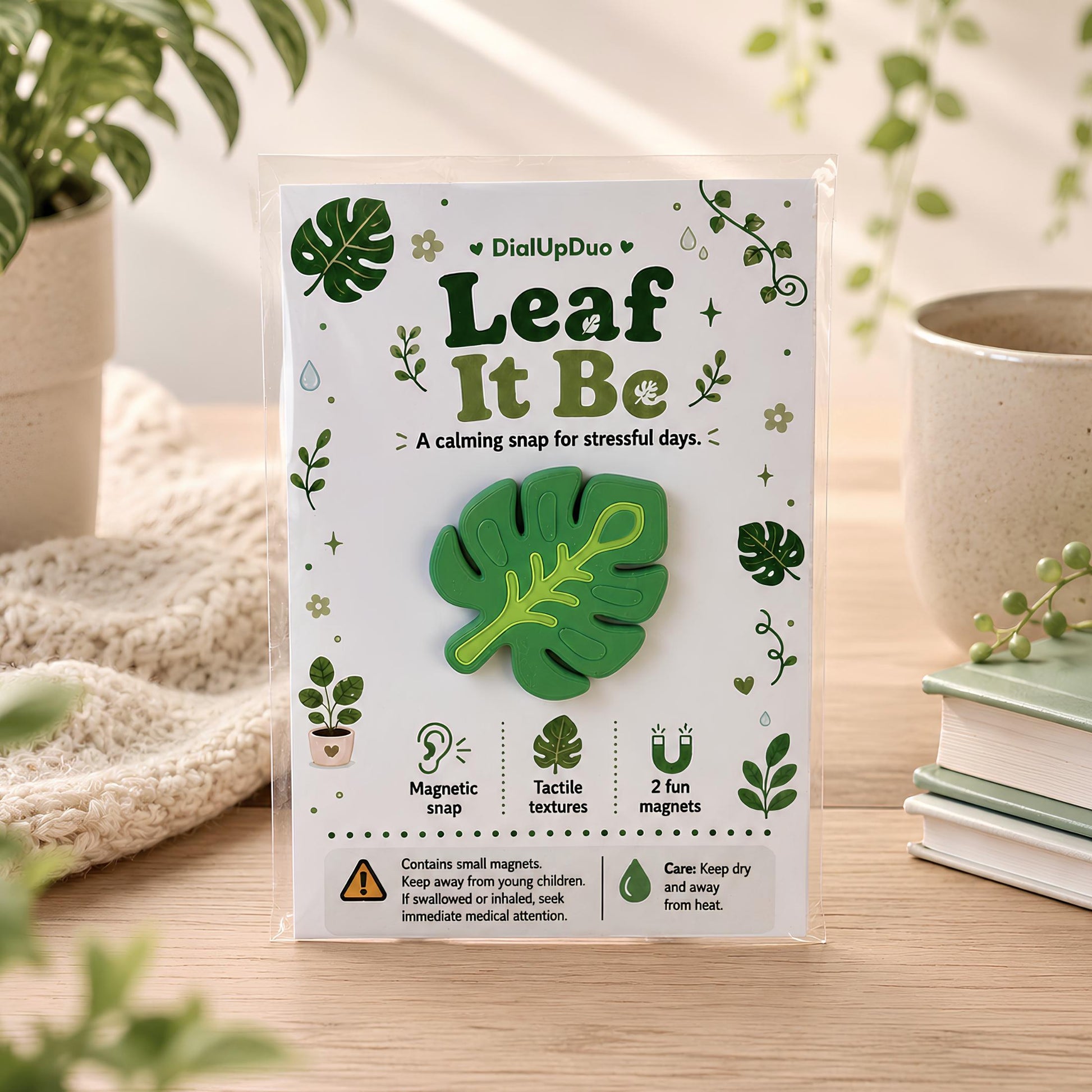 Monstera Leaf Fidget | Plant Lover Stress Relief Gift