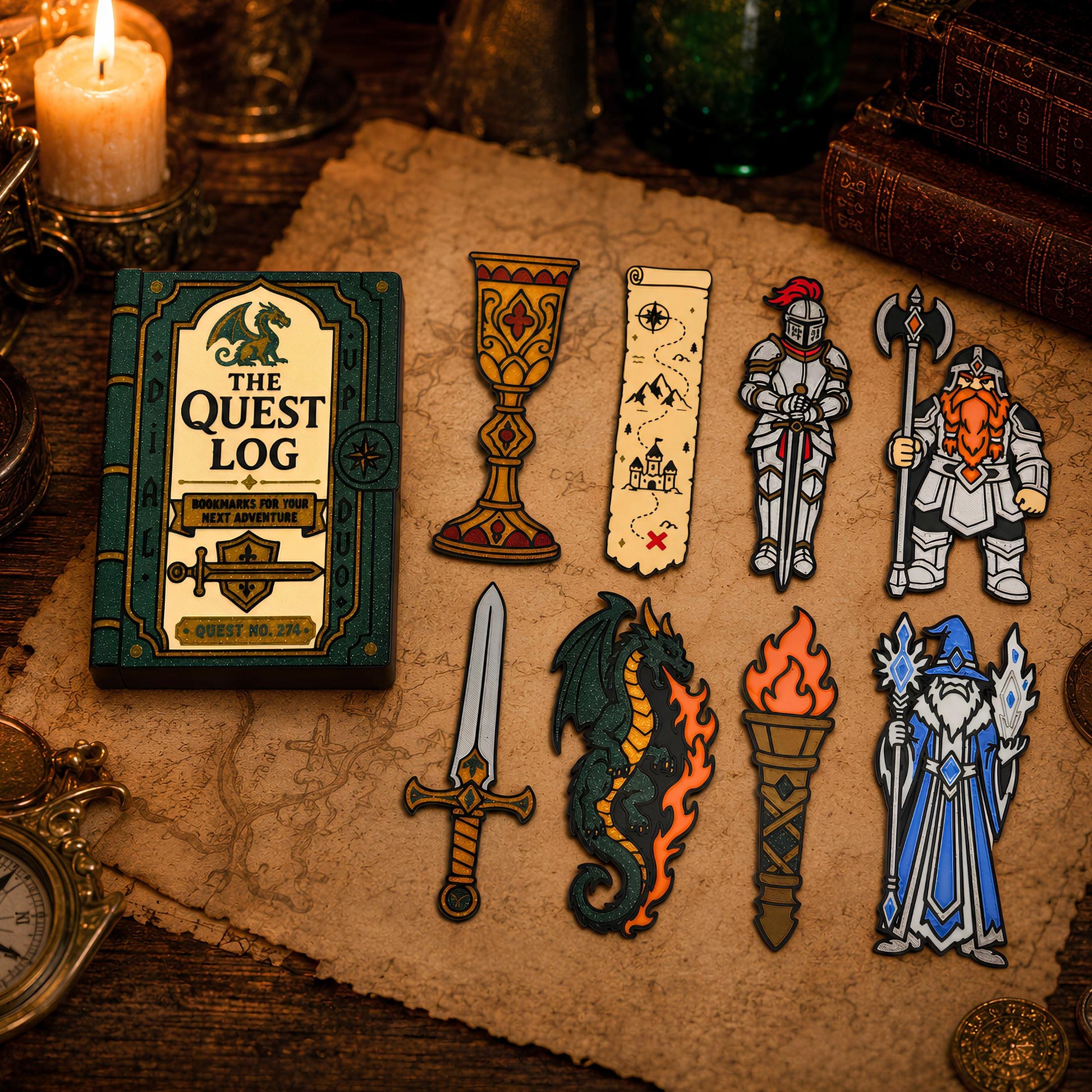 Fantasy Bookmark Set | Dragon Reader Gift Set