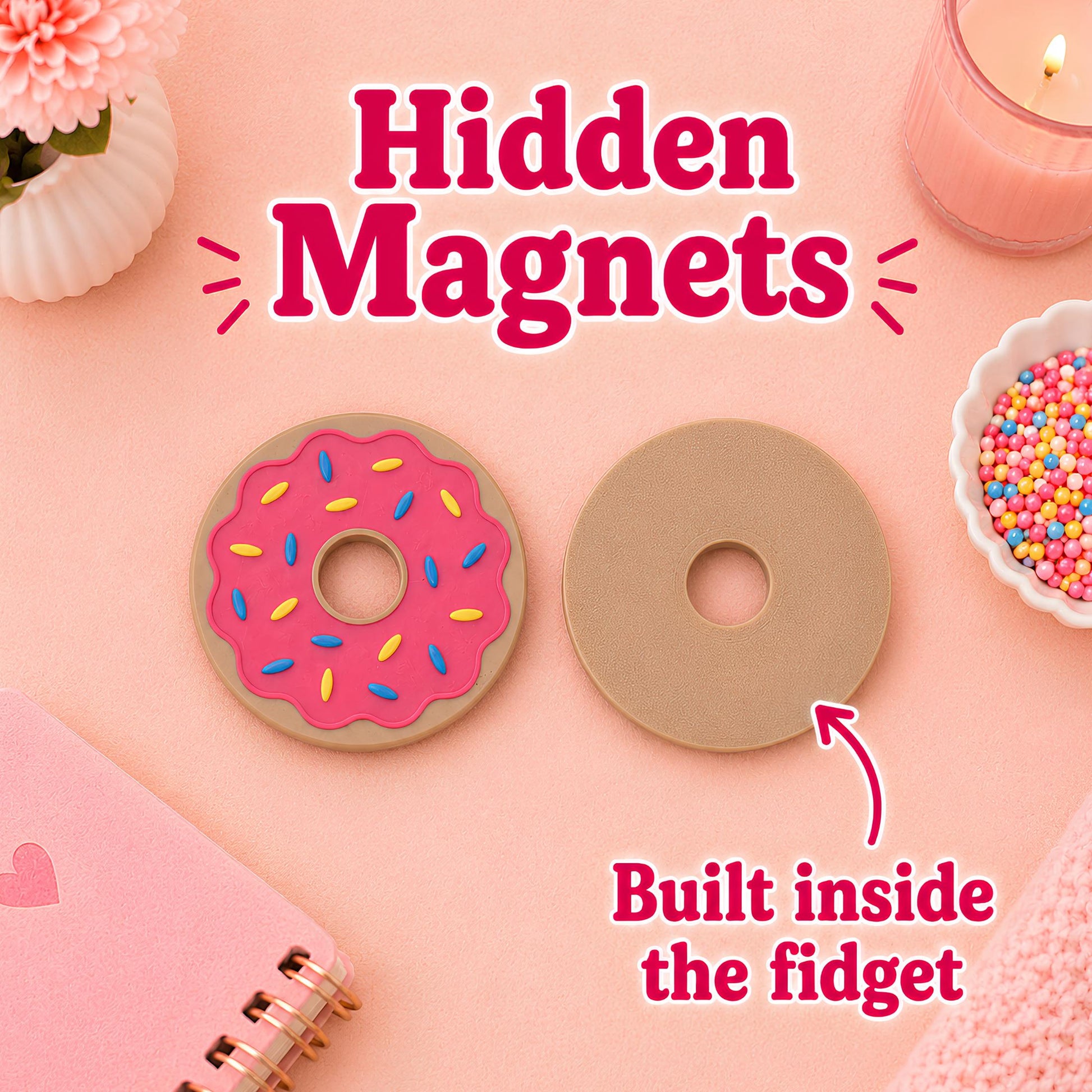 Donut Sensory Fidget | Cute Stress Relief Desk Gift
