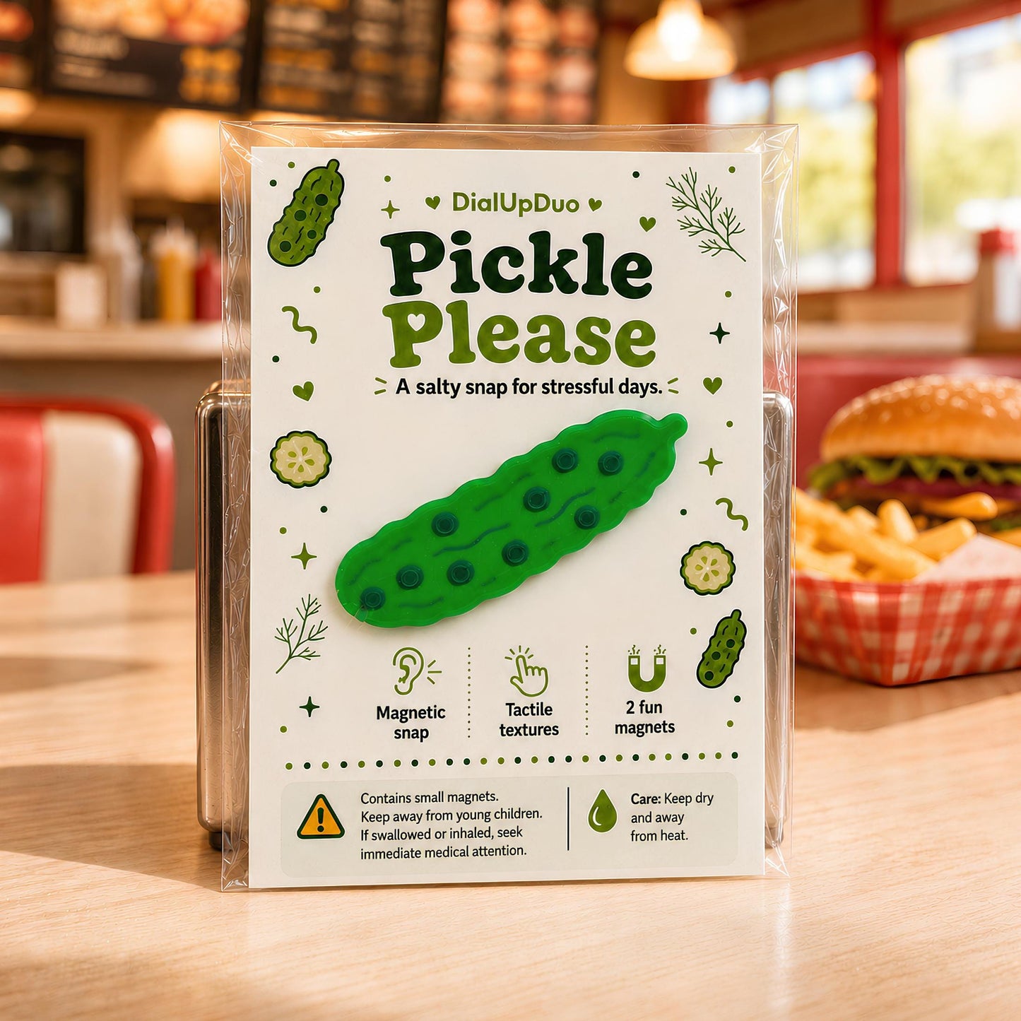 Pickle Magnetic Fidget | Funny Stress Relief Gift