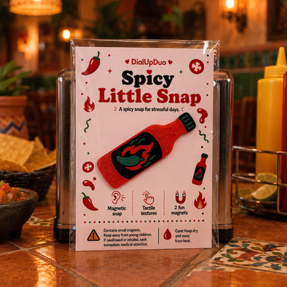 Hot Sauce Fidget Magnet | Spicy Desk Stress Relief Gift