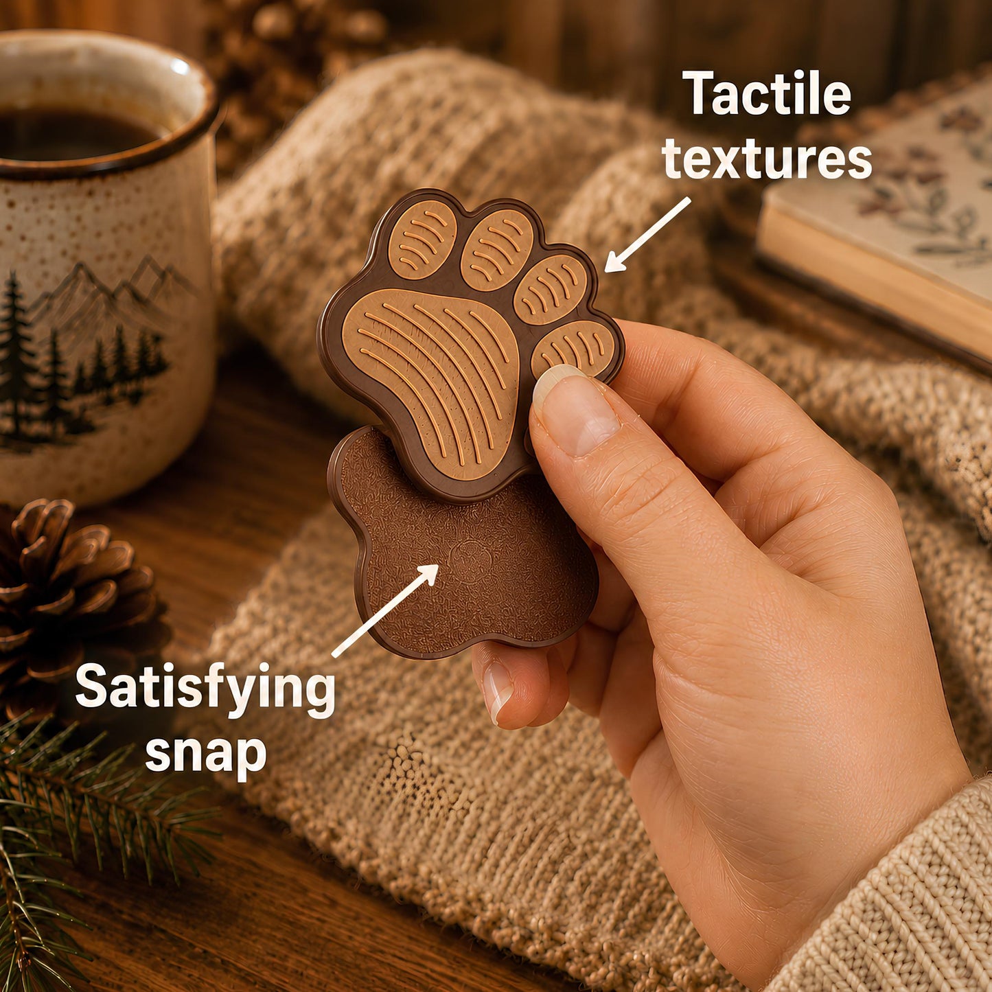 Magnetic Bear Paw Fidget Set | Mom and Dad Gift