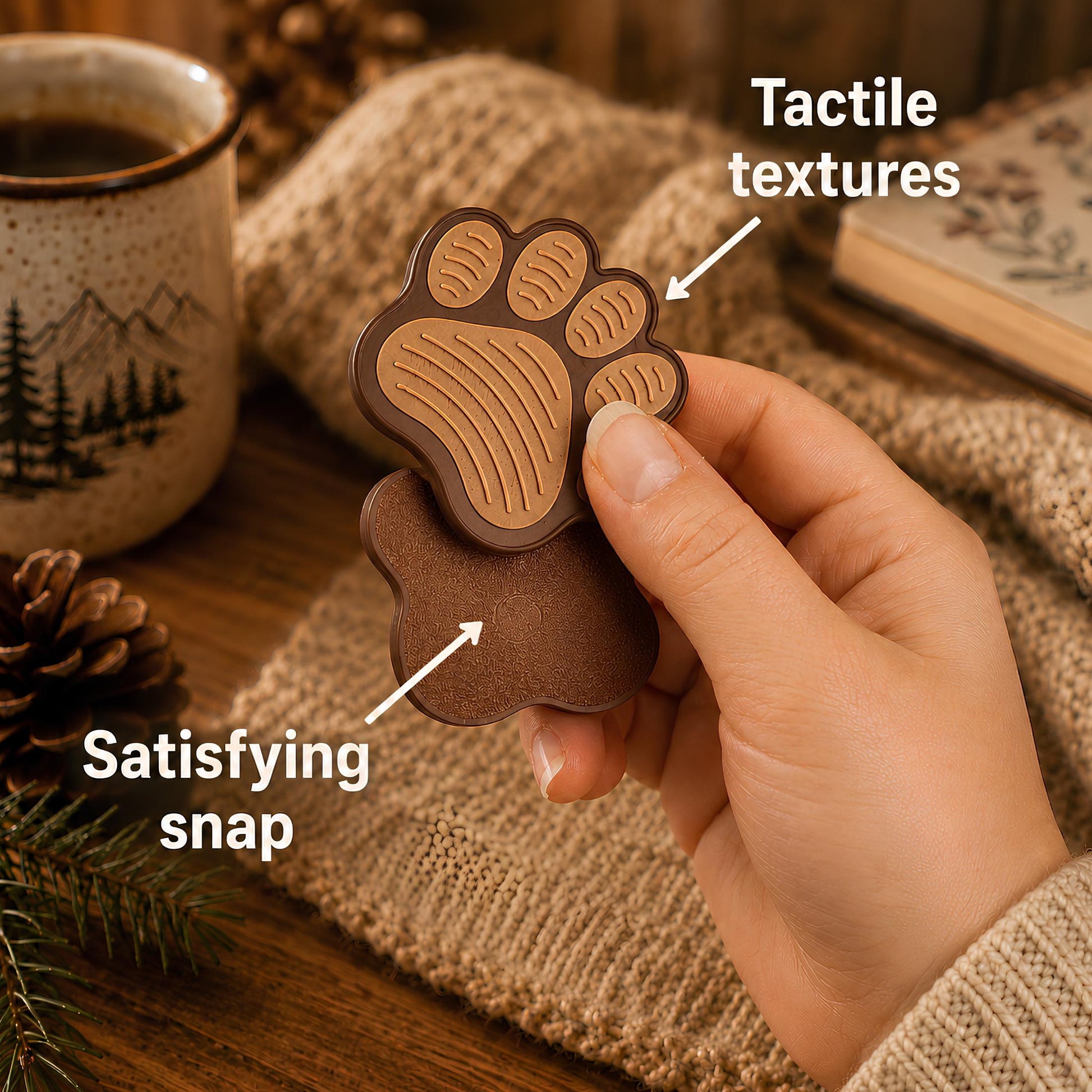 Mama Bear Magnetic Fidget | Bear Paw Mom Gift