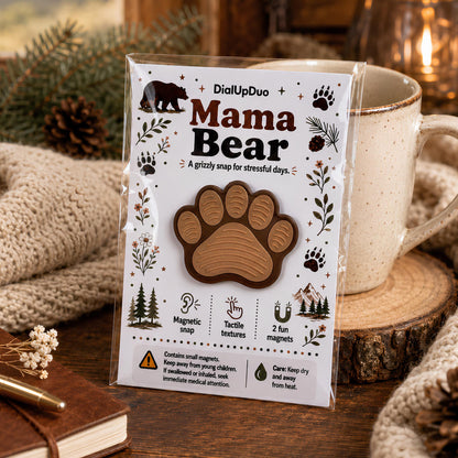Mama Bear Magnetic Fidget | Bear Paw Mom Gift
