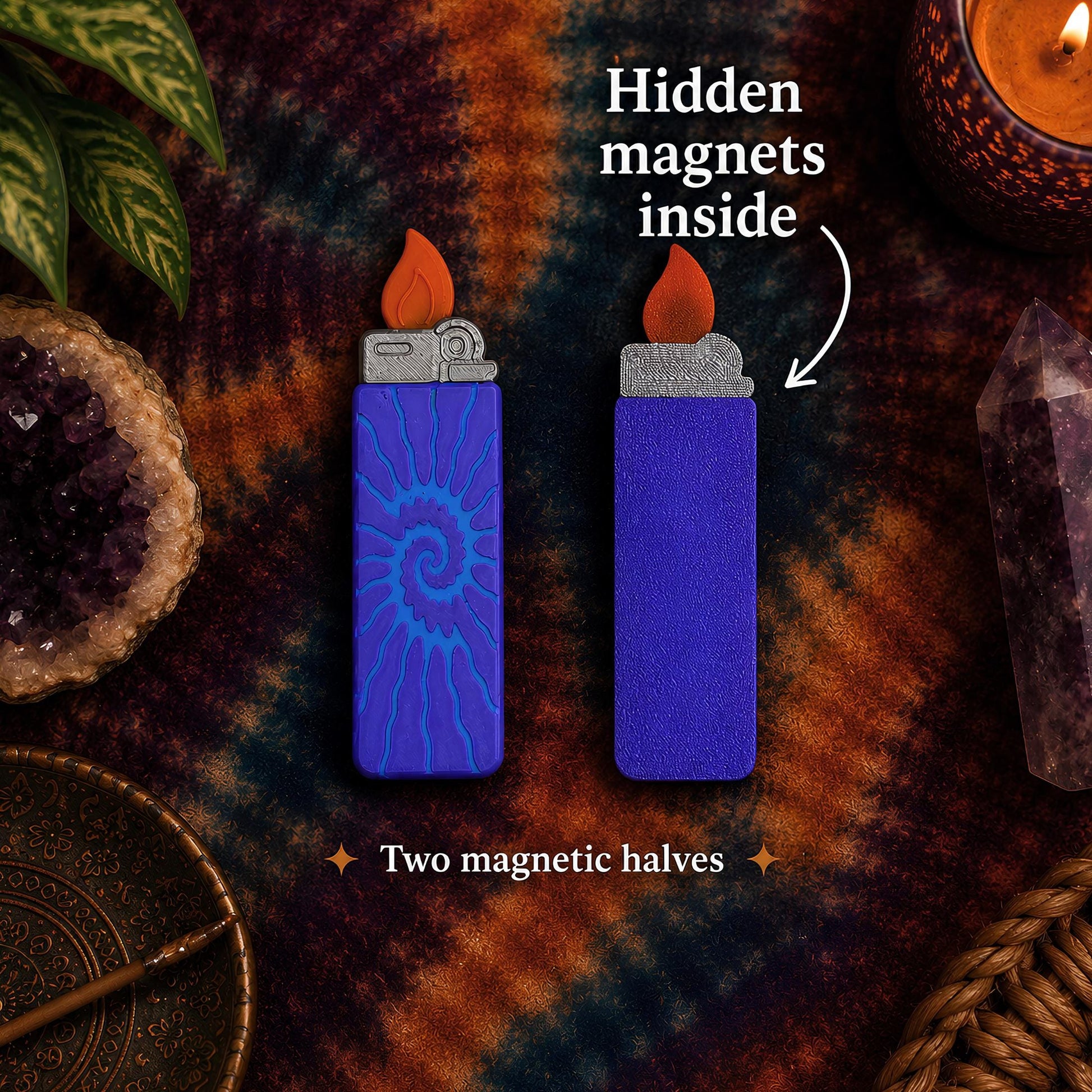 Magnetic Lighter Fidget | Tie Dye Stress Relief Gift