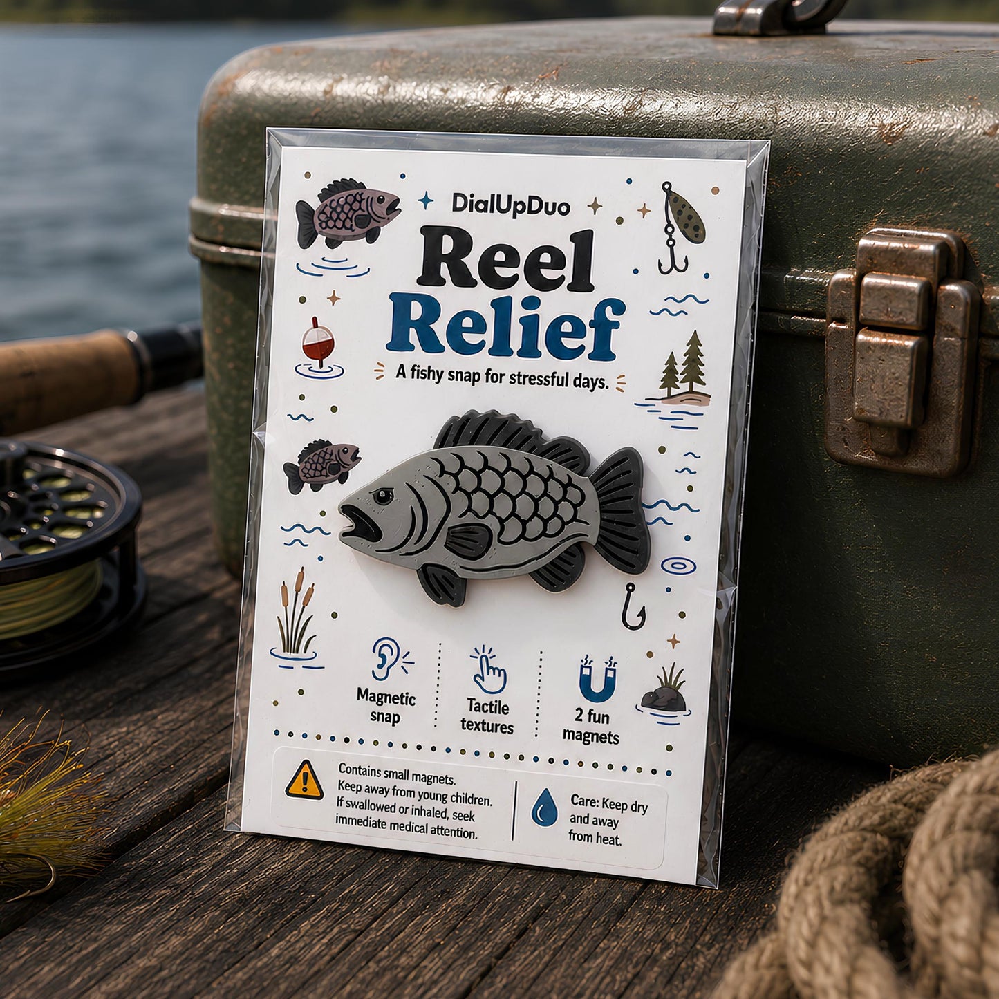 Fish Magnetic Fidget | Fishing Stress Relief Gift