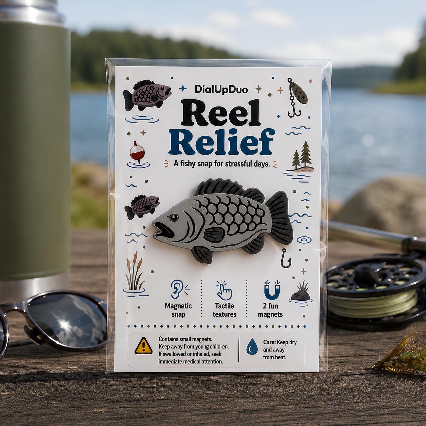 Fish Magnetic Fidget | Fishing Stress Relief Gift