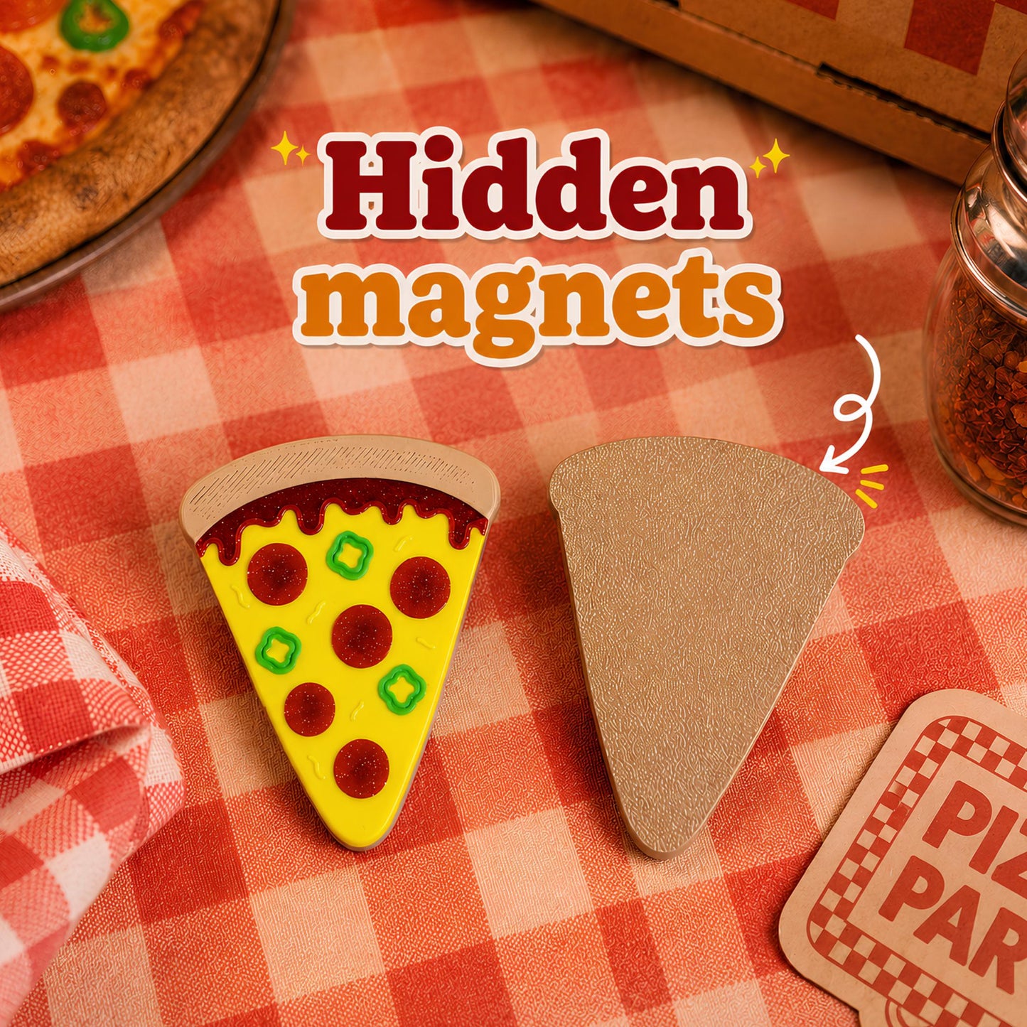 Pizza Magnetic Fidget | Foodie Stress Relief Gift