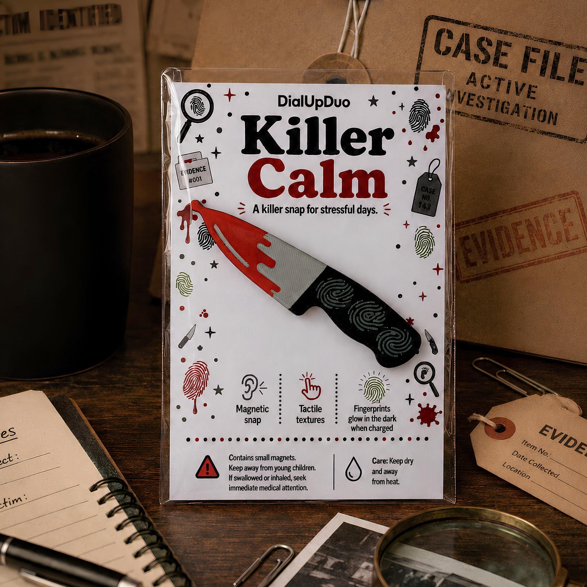 True Crime Magnetic Fidget | Podcast Fan Gift
