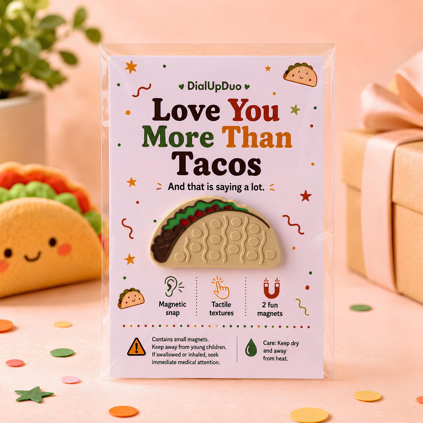 Taco Magnetic Fidget | Coworker Desk Gift