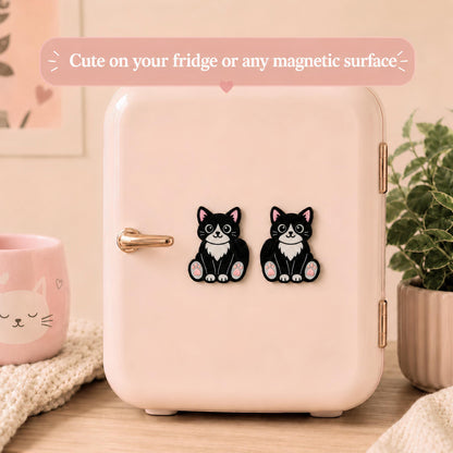 Tuxedo Cat Magnetic Fidget | Sensory Desk Gift