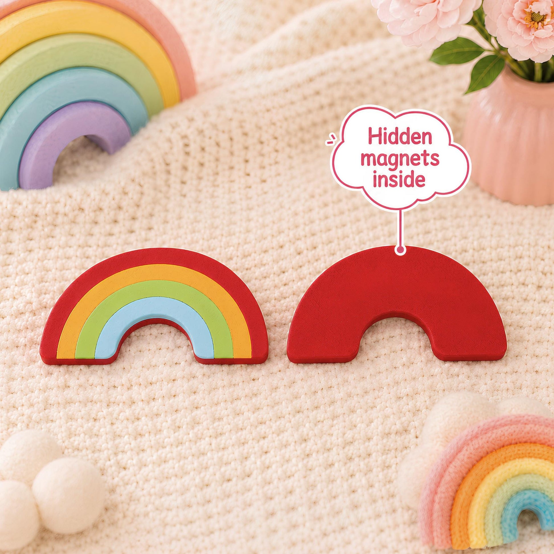 Rainbow Magnetic Fidget | Colorful Stress Relief Gift