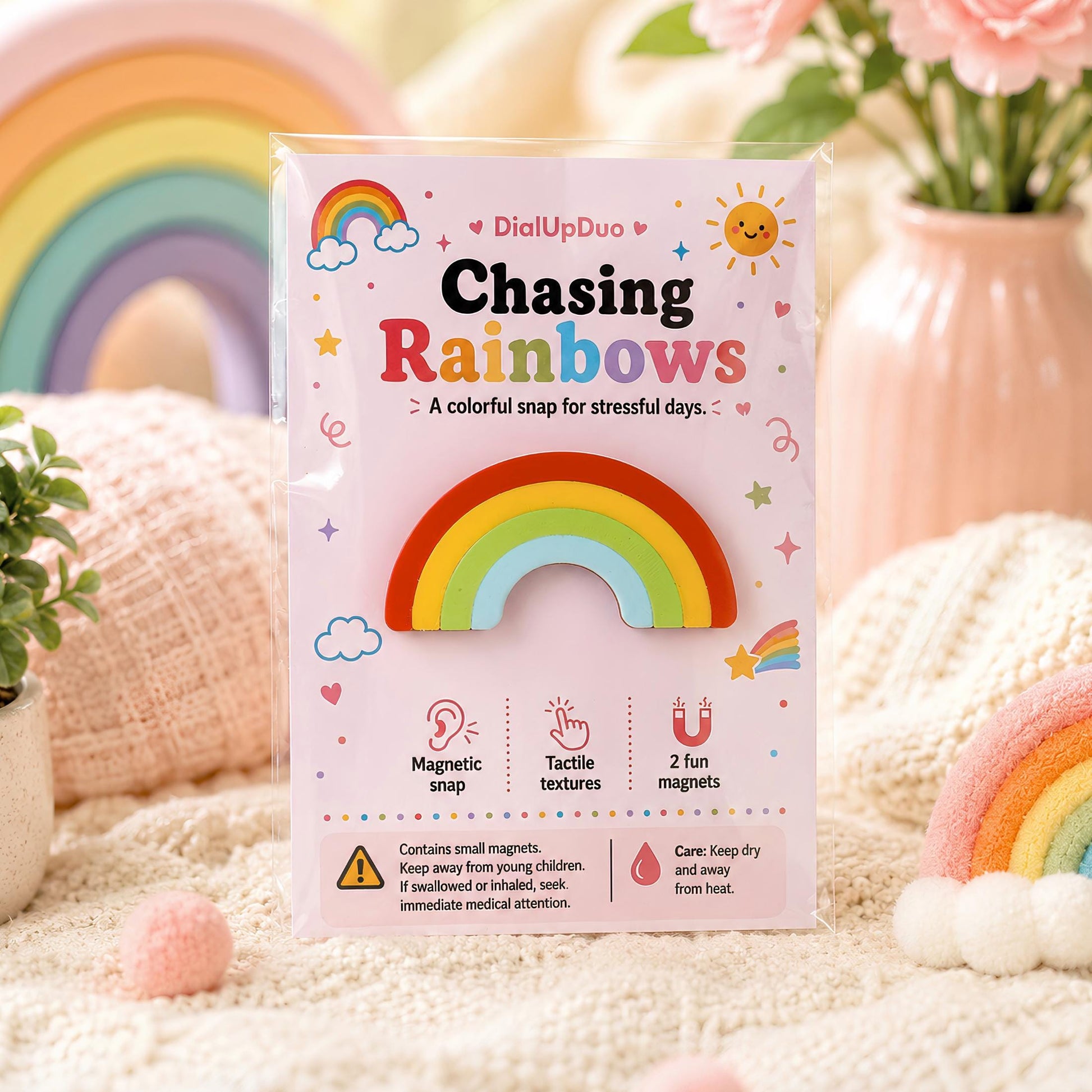 Rainbow Magnetic Fidget | Colorful Stress Relief Gift