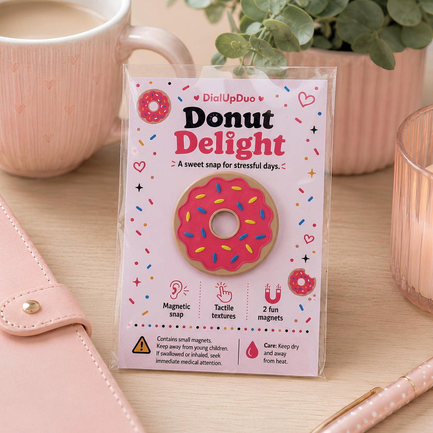 Donut Sensory Fidget | Cute Stress Relief Desk Gift