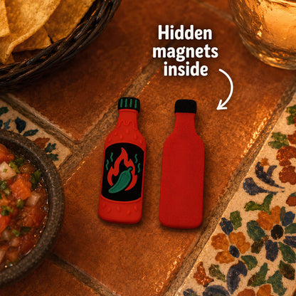 Hot Sauce Fidget Magnet | Spicy Desk Stress Relief Gift