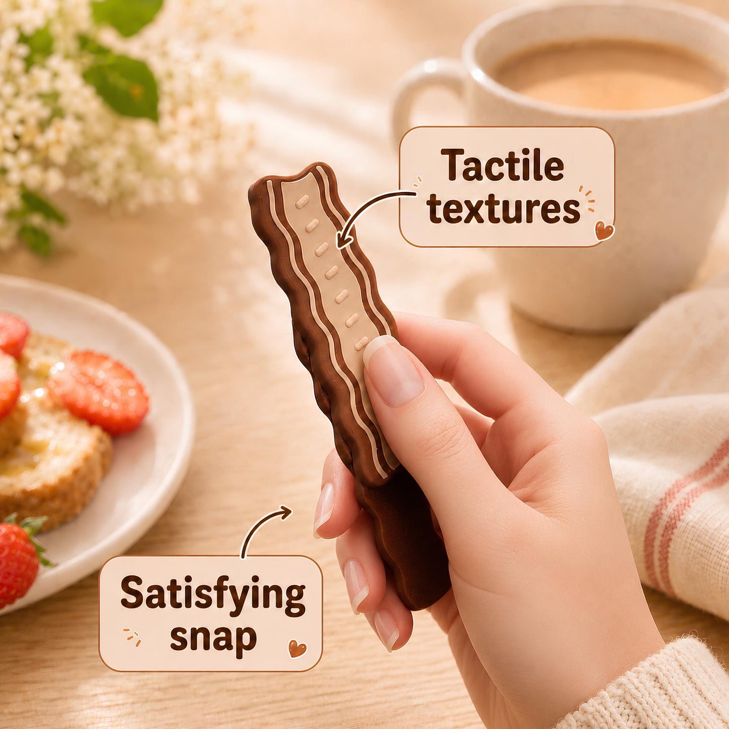 Bacon Sensory Fidget | Funny Foodie Desk Gift