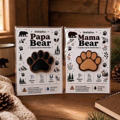 Magnetic Bear Paw Fidget Set | Mom and Dad Gift