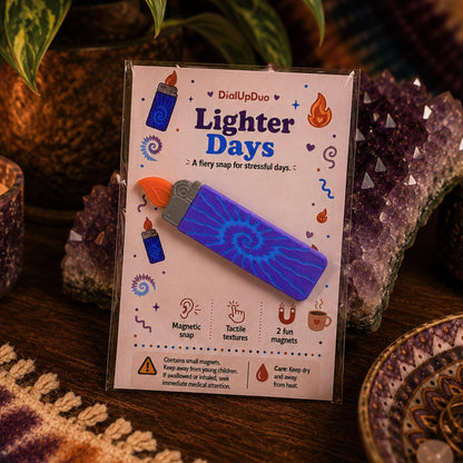 Magnetic Lighter Fidget | Tie Dye Stress Relief Gift