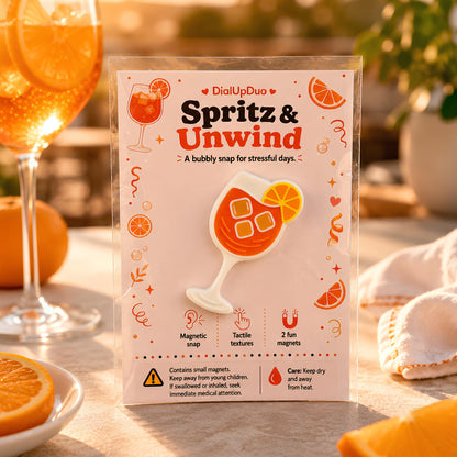 Orange Spritz Fidget Magnet | Cocktail Lover Gift