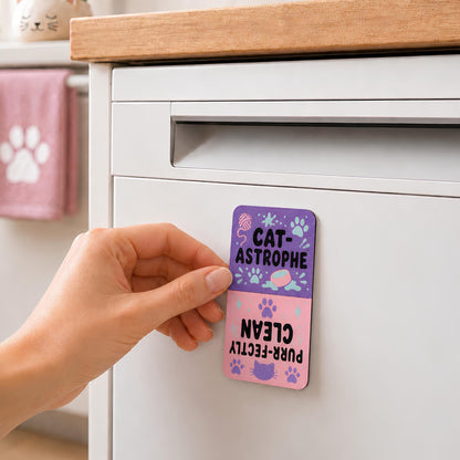 Cat Dishwasher Magnet | Funny Kitchen Roommate Gift