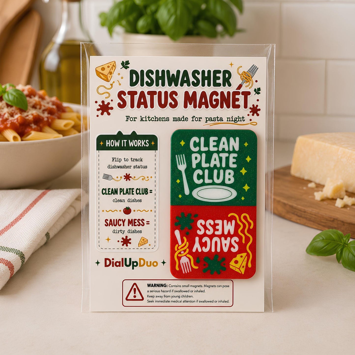 Dishwasher Status Magnet | Funny Kitchen Housewarming Gift