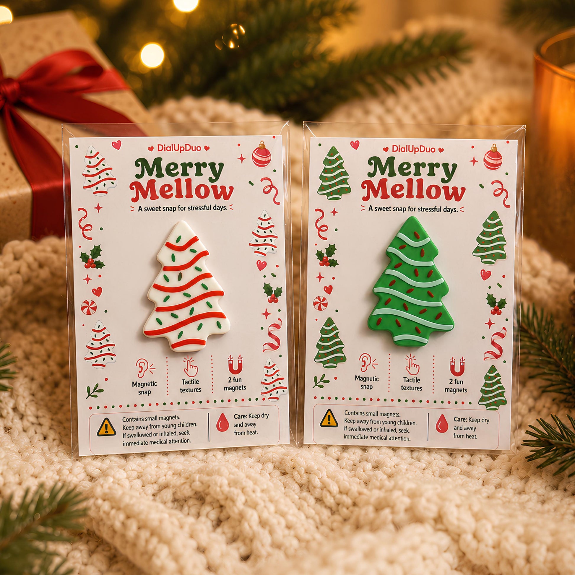 Christmas Tree Magnetic Fidget | Holiday Desk Gift