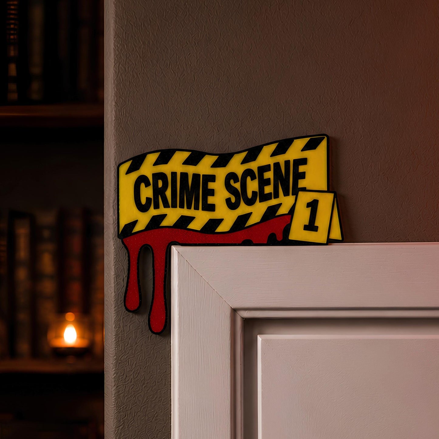 True Crime Door Topper | Murder Mystery Fan Decor