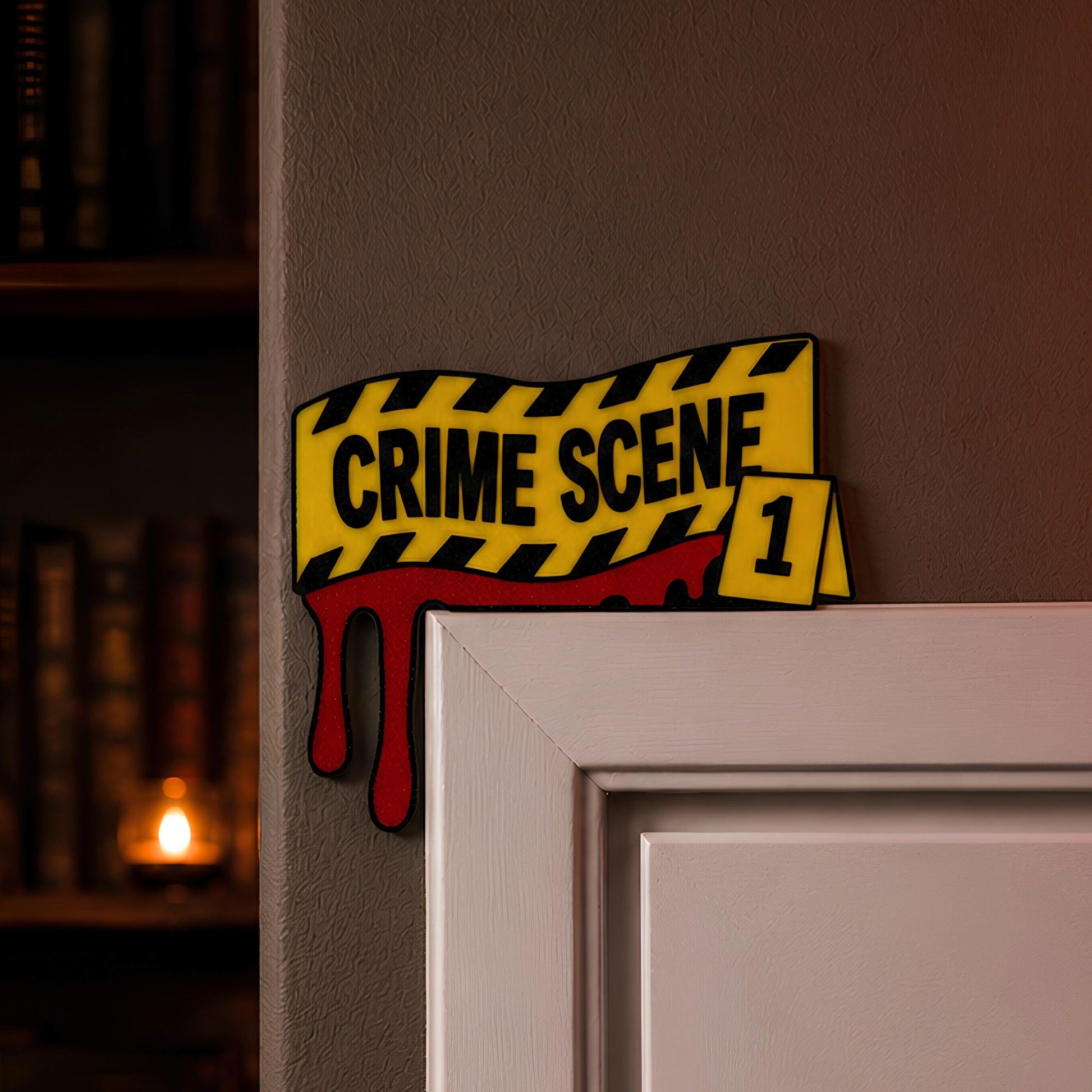 True Crime Door Topper | Murder Mystery Fan Decor