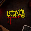 True Crime Door Topper | Murder Mystery Fan Decor