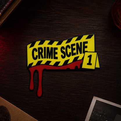 True Crime Door Topper | Murder Mystery Fan Decor