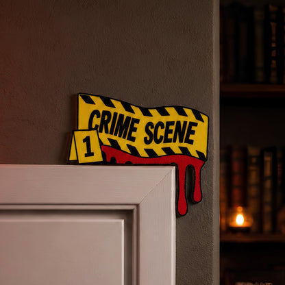 True Crime Door Topper | Murder Mystery Fan Decor