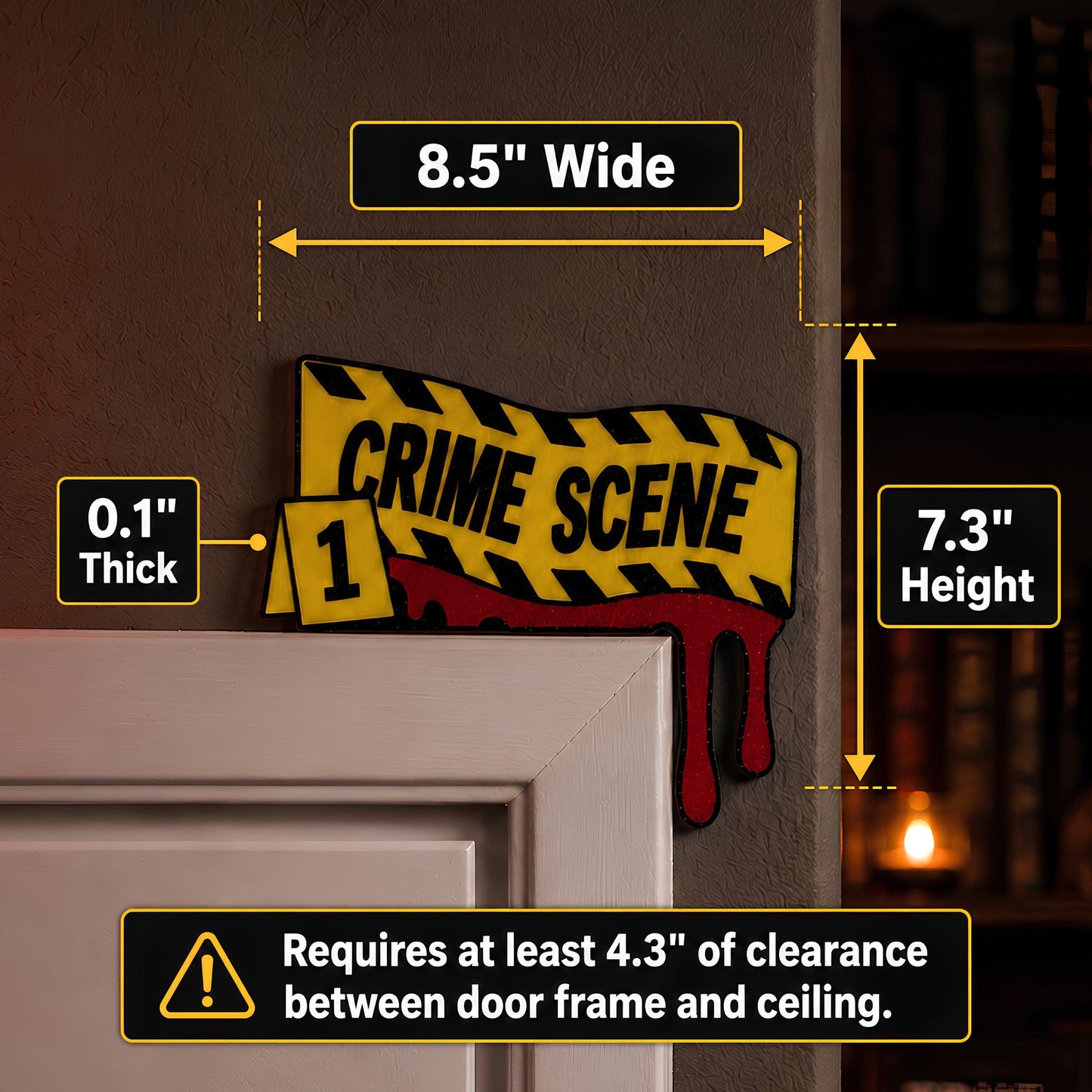 True Crime Door Topper | Murder Mystery Fan Decor