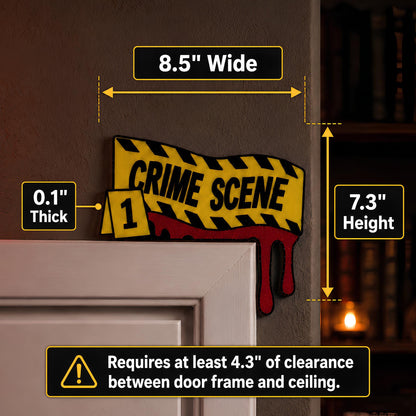 True Crime Door Topper | Murder Mystery Fan Decor