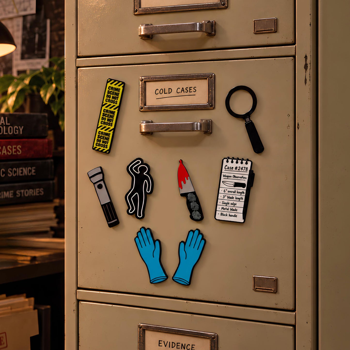 True Crime Fridge Magnets | Mystery Reader Gift