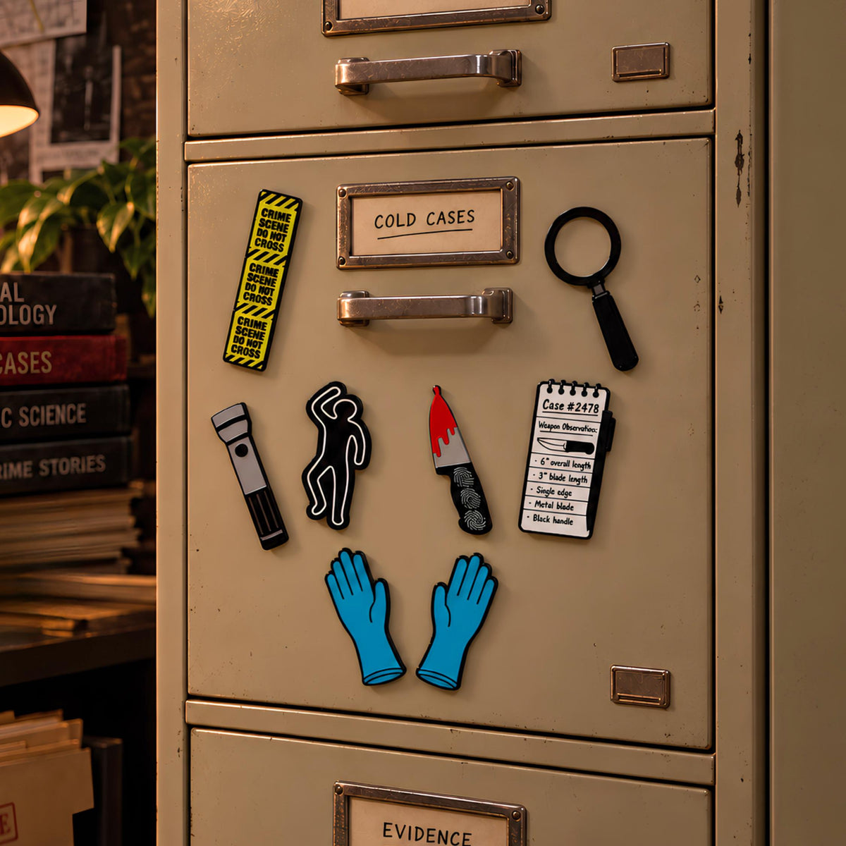 True Crime Fridge Magnets | Mystery Reader Gift